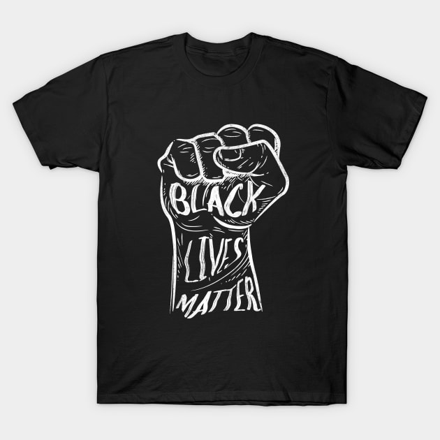 Black Lives Matter History Month Protest T-shirt T-Shirt by bkls